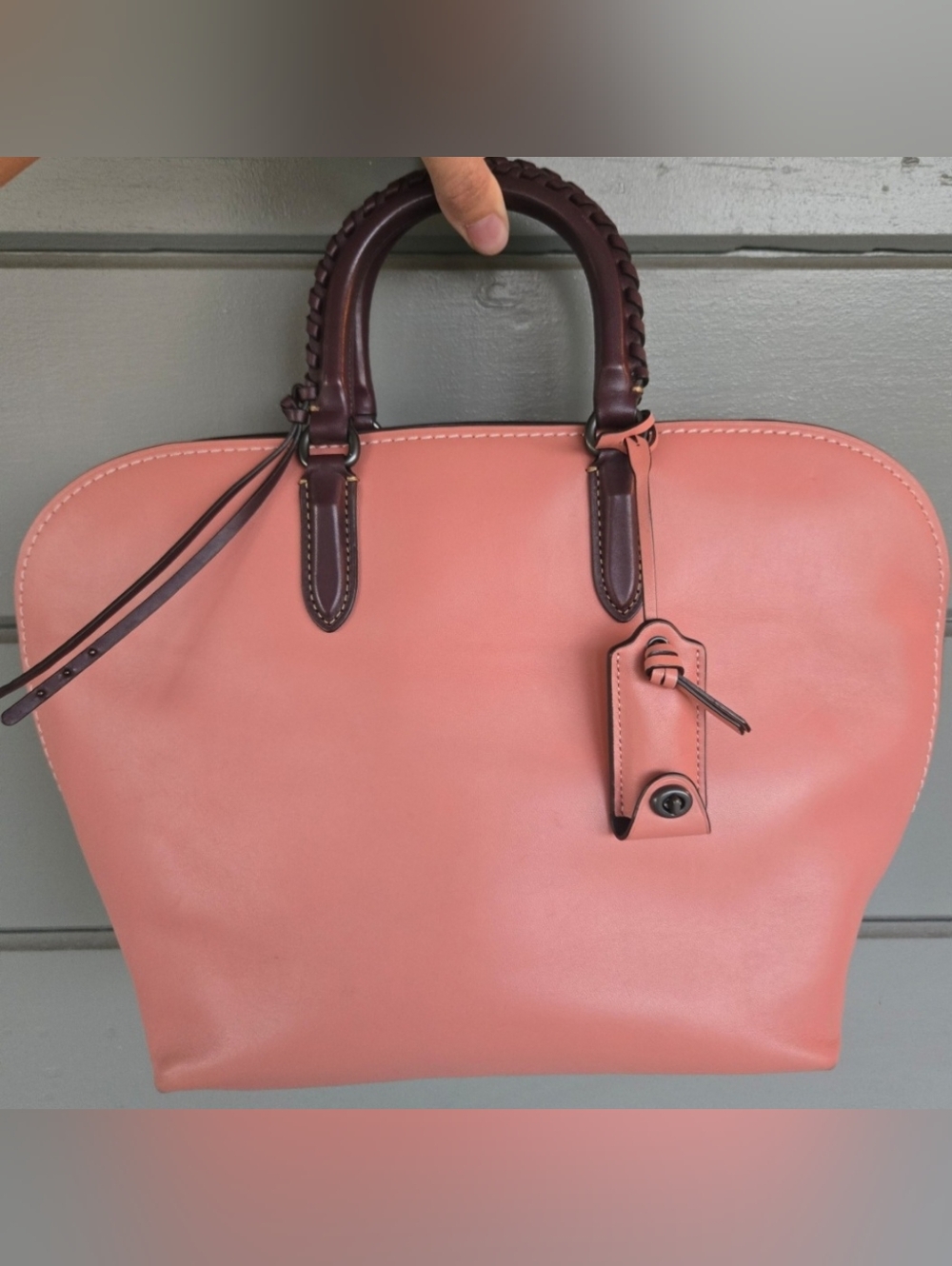 Coach Dakotah Satchel with Whipstitch Handle from the Coach 1941 collection.